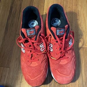 Red New Balance Elite Edition, size 12 like new, suede!